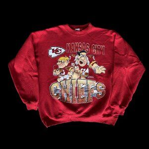 INTAGE 90S TAZ KC CHIEFS SWEATSHIRT